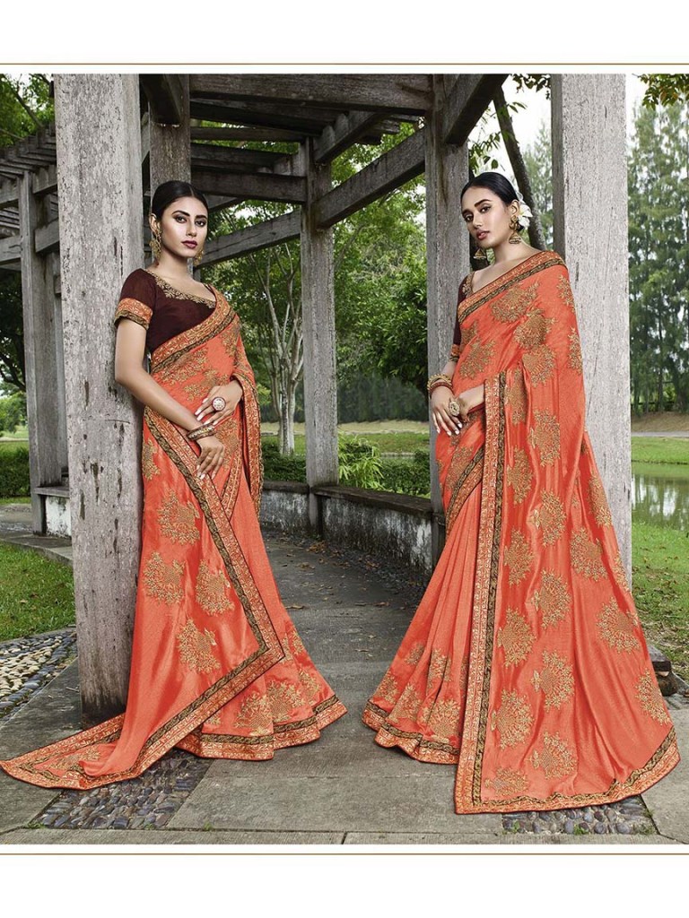 Celebrate This Festive And Wedding Season Wearing This Heavy Designer Saree