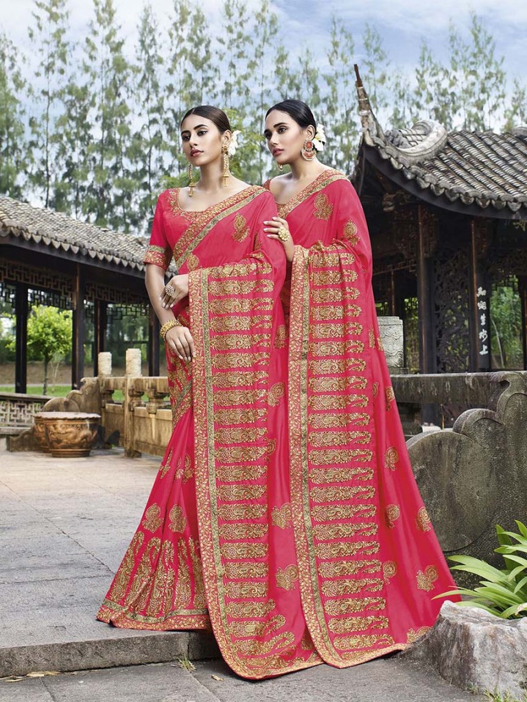 Celebrate This Festive And Wedding Season Wearing This Heavy Designer Saree