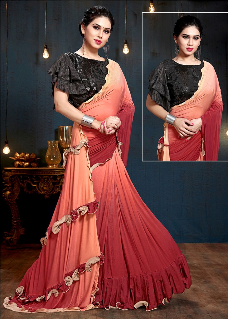 Look Pretty This Ready To Wear Design Designer Saree