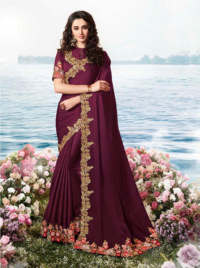 Flaunt Your Rich And Elagant Taste Wearing This Pretty Designer Saree